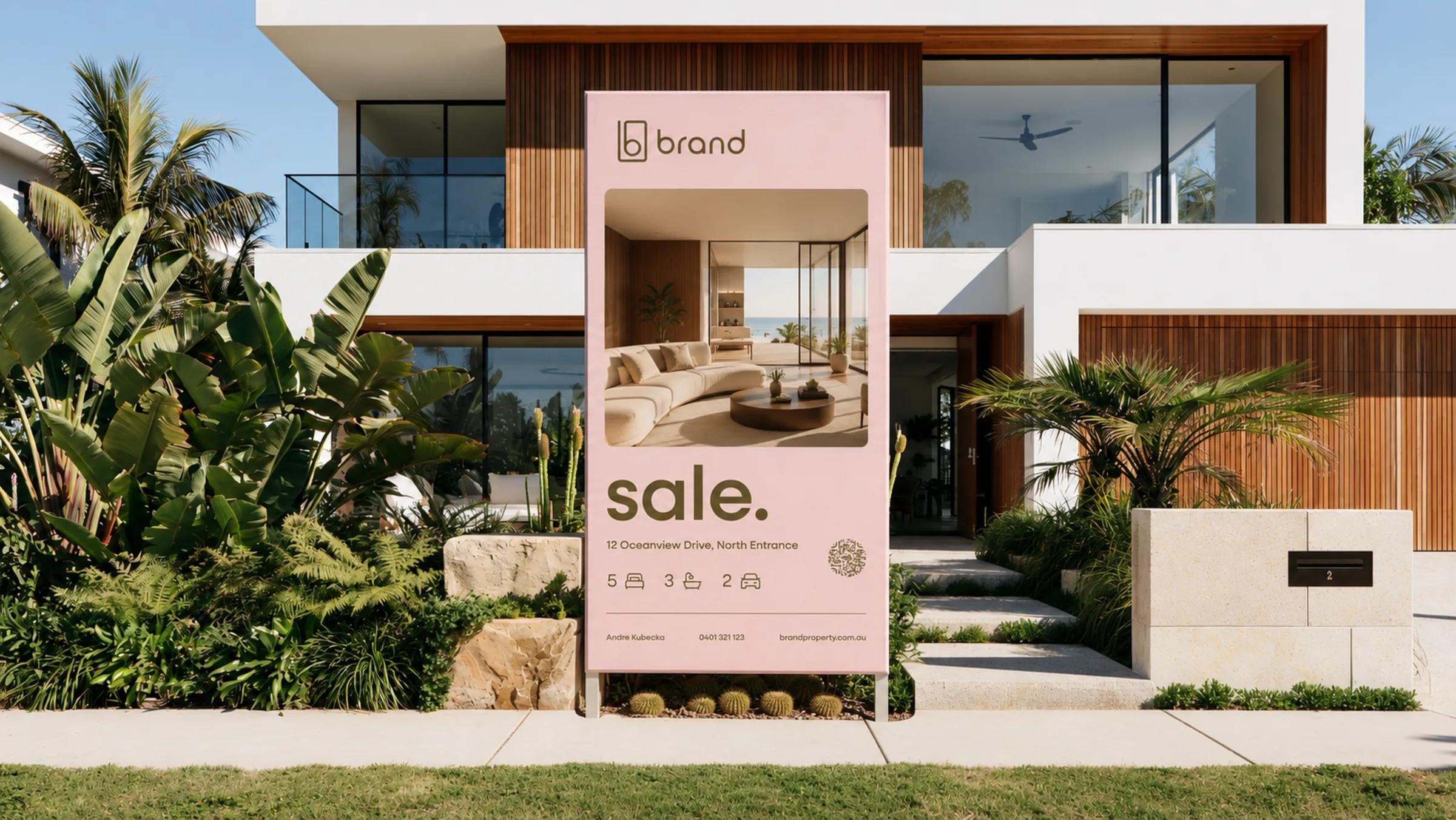 Brand Property real estate for sale sign