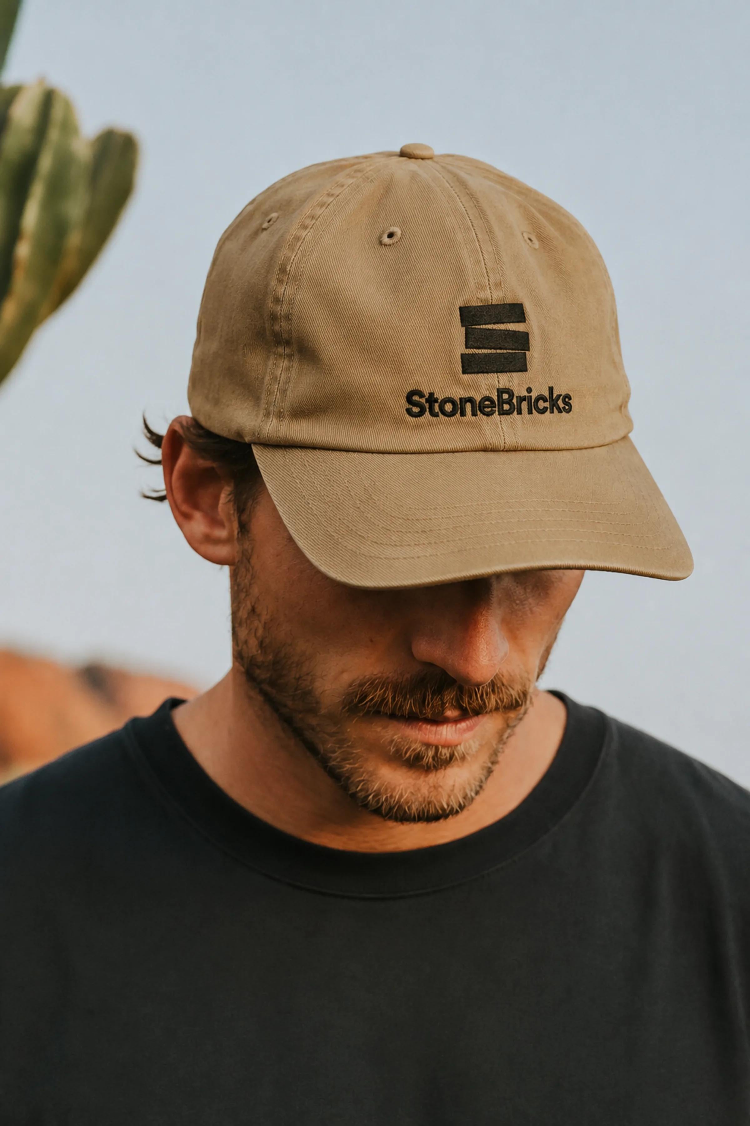 Stone Bricks cap lifestyle branding