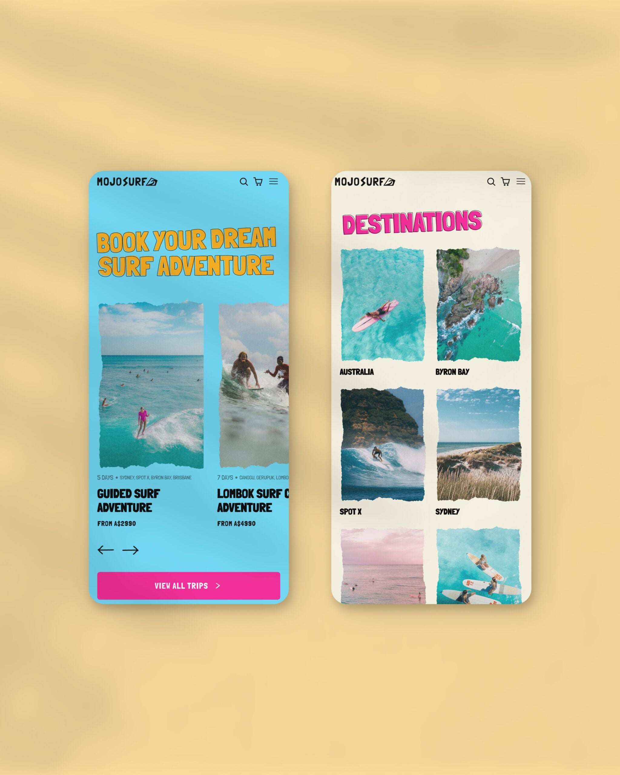 MojoSurf — left mockup