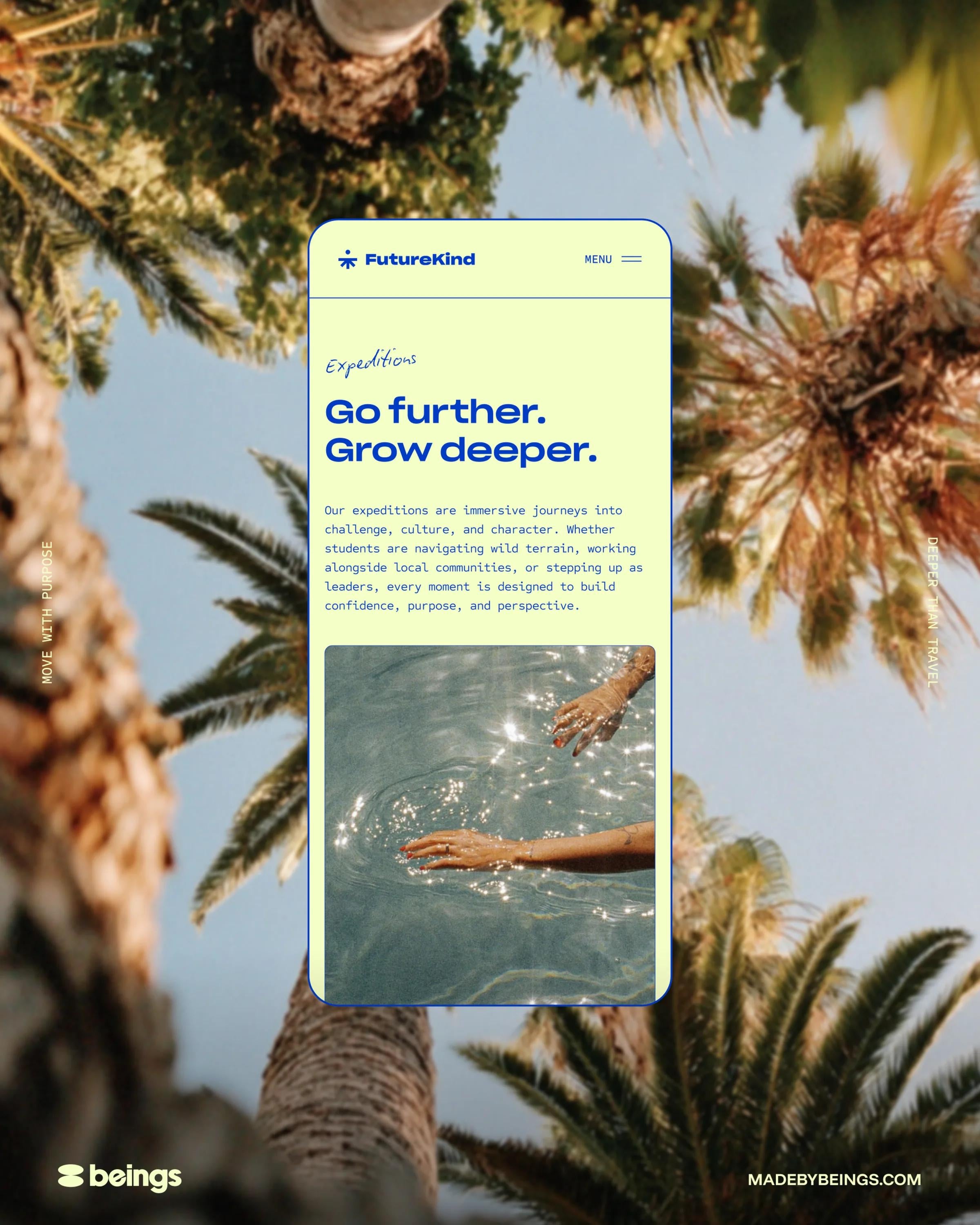 FutureKind mobile expeditions palm branding